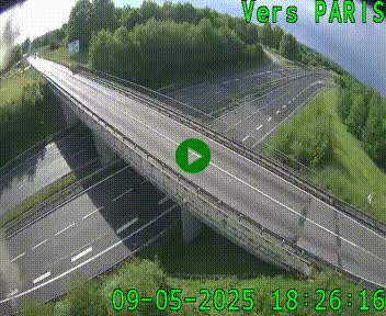 Clone of Caméra routière sur l'autoroute A20 au nord de Limoges, à la jonction avec la N520. Vue orientée vers Paris