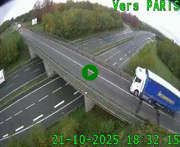 <h2>Clone of Caméra routière sur l'autoroute A20 au nord de Limoges, à la jonction avec la N520. Vue orientée vers Paris</h2>
