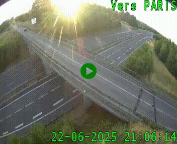 <h2>Clone of Caméra routière sur l'autoroute A20 au nord de Limoges, à la jonction avec la N520. Vue orientée vers Paris</h2>