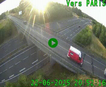 <h2>Clone of Caméra routière sur l'autoroute A20 au nord de Limoges, à la jonction avec la N520. Vue orientée vers Paris</h2>