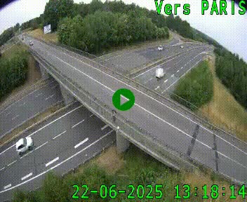 <h2>Clone of Caméra routière sur l'autoroute A20 au nord de Limoges, à la jonction avec la N520. Vue orientée vers Paris</h2>