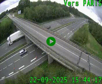 Clone of Caméra routière sur l'autoroute A20 au nord de Limoges, à la jonction avec la N520. Vue orientée vers Paris