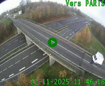 Clone of Caméra routière sur l'autoroute A20 au nord de Limoges, à la jonction avec la N520. Vue orientée vers Paris