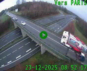 <h2>Clone of Caméra routière sur l'autoroute A20 au nord de Limoges, à la jonction avec la N520. Vue orientée vers Paris</h2>