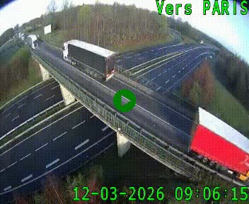 Clone of Caméra routière sur l'autoroute A20 au nord de Limoges, à la jonction avec la N520. Vue orientée vers Paris
