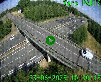 <h2>Clone of Caméra routière sur l'autoroute A20 au nord de Limoges, à la jonction avec la N520. Vue orientée vers Paris</h2>