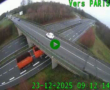 Clone of Caméra routière sur l'autoroute A20 au nord de Limoges, à la jonction avec la N520. Vue orientée vers Paris