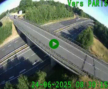 <h2>Clone of Caméra routière sur l'autoroute A20 au nord de Limoges, à la jonction avec la N520. Vue orientée vers Paris</h2>