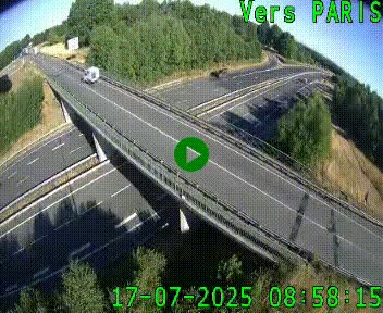 <h2>Clone of Caméra routière sur l'autoroute A20 au nord de Limoges, à la jonction avec la N520. Vue orientée vers Paris</h2>