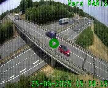 <h2>Clone of Caméra routière sur l'autoroute A20 au nord de Limoges, à la jonction avec la N520. Vue orientée vers Paris</h2>