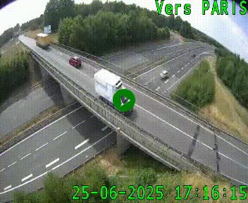 <h2>Clone of Caméra routière sur l'autoroute A20 au nord de Limoges, à la jonction avec la N520. Vue orientée vers Paris</h2>