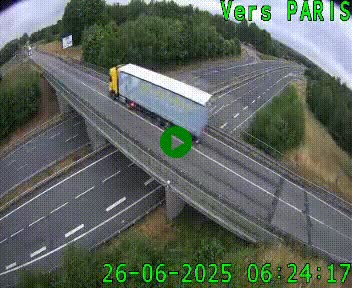 <h2>Clone of Caméra routière sur l'autoroute A20 au nord de Limoges, à la jonction avec la N520. Vue orientée vers Paris</h2>