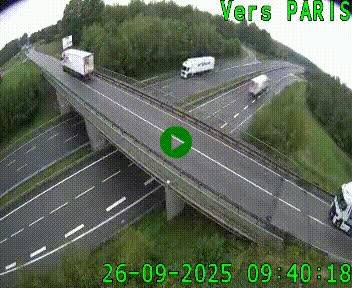 <h2>Clone of Caméra routière sur l'autoroute A20 au nord de Limoges, à la jonction avec la N520. Vue orientée vers Paris</h2>