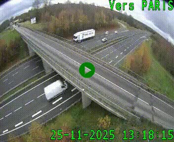 <h2>Clone of Caméra routière sur l'autoroute A20 au nord de Limoges, à la jonction avec la N520. Vue orientée vers Paris</h2>