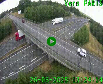 <h2>Clone of Caméra routière sur l'autoroute A20 au nord de Limoges, à la jonction avec la N520. Vue orientée vers Paris</h2>
