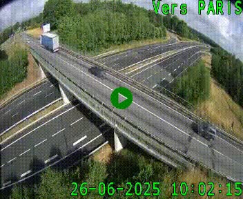 <h2>Clone of Caméra routière sur l'autoroute A20 au nord de Limoges, à la jonction avec la N520. Vue orientée vers Paris</h2>