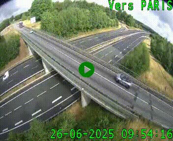 <h2>Clone of Caméra routière sur l'autoroute A20 au nord de Limoges, à la jonction avec la N520. Vue orientée vers Paris</h2>