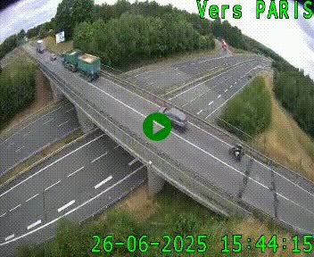 <h2>Clone of Caméra routière sur l'autoroute A20 au nord de Limoges, à la jonction avec la N520. Vue orientée vers Paris</h2>