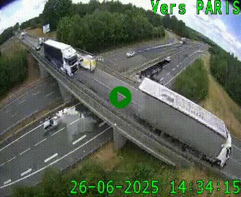 <h2>Clone of Caméra routière sur l'autoroute A20 au nord de Limoges, à la jonction avec la N520. Vue orientée vers Paris</h2>