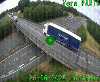 <h2>Clone of Caméra routière sur l'autoroute A20 au nord de Limoges, à la jonction avec la N520. Vue orientée vers Paris</h2>