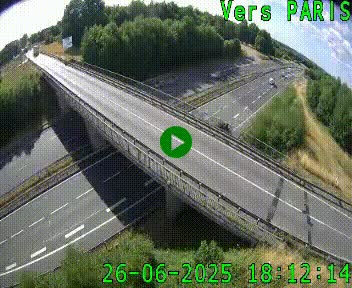 <h2>Clone of Caméra routière sur l'autoroute A20 au nord de Limoges, à la jonction avec la N520. Vue orientée vers Paris</h2>