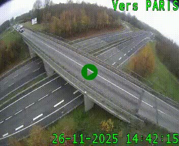 <h2>Clone of Caméra routière sur l'autoroute A20 au nord de Limoges, à la jonction avec la N520. Vue orientée vers Paris</h2>