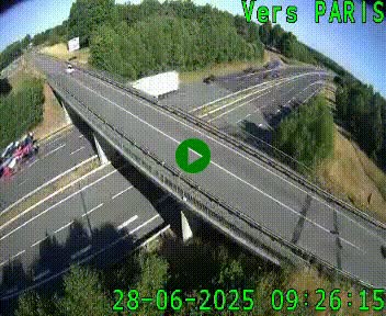 <h2>Clone of Caméra routière sur l'autoroute A20 au nord de Limoges, à la jonction avec la N520. Vue orientée vers Paris</h2>