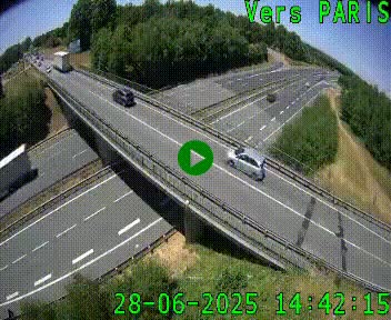 <h2>Clone of Caméra routière sur l'autoroute A20 au nord de Limoges, à la jonction avec la N520. Vue orientée vers Paris</h2>