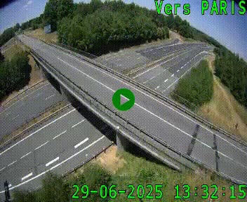 <h2>Clone of Caméra routière sur l'autoroute A20 au nord de Limoges, à la jonction avec la N520. Vue orientée vers Paris</h2>