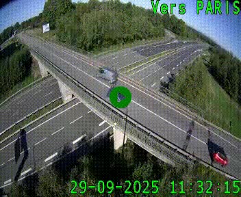 <h2>Clone of Caméra routière sur l'autoroute A20 au nord de Limoges, à la jonction avec la N520. Vue orientée vers Paris</h2>