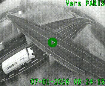 Clone of Caméra routière sur l'autoroute A20 au nord de Limoges, à la jonction avec la N520. Vue orientée vers Paris
