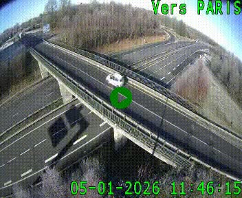 Clone of Caméra routière sur l'autoroute A20 au nord de Limoges, à la jonction avec la N520. Vue orientée vers Paris