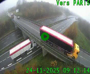 <h2>Clone of Caméra routière sur l'autoroute A20 au nord de Limoges, à la jonction avec la N520. Vue orientée vers Paris</h2>