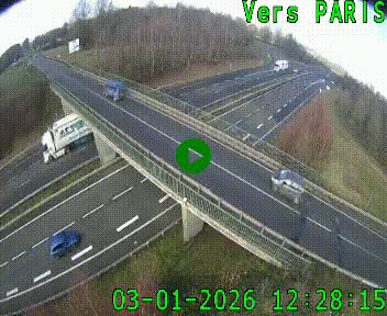 <h2>Clone of Caméra routière sur l'autoroute A20 au nord de Limoges, à la jonction avec la N520. Vue orientée vers Paris</h2>
