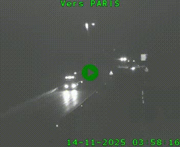 Caméra routière sur l'autoroute A20 à Bessines-sur-Gartempe. Vue orientée vers Paris