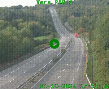 <h2>Caméra routière sur l'autoroute A20 à Bessines-sur-Gartempe. Vue orientée vers Paris</h2>