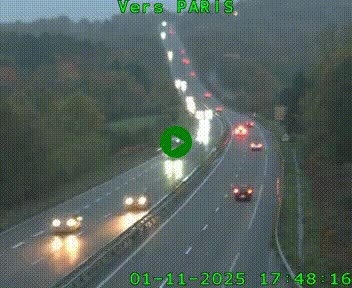 <h2>Caméra routière sur l'autoroute A20 à Bessines-sur-Gartempe. Vue orientée vers Paris</h2>