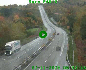 <h2>Caméra routière sur l'autoroute A20 à Bessines-sur-Gartempe. Vue orientée vers Paris</h2>