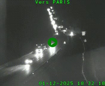 <h2>Caméra routière sur l'autoroute A20 à Bessines-sur-Gartempe. Vue orientée vers Paris</h2>