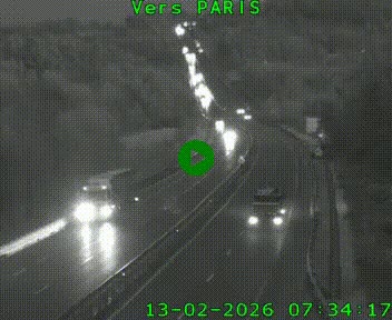 <h2>Caméra routière sur l'autoroute A20 à Bessines-sur-Gartempe. Vue orientée vers Paris</h2>