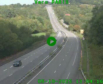 <h2>Caméra routière sur l'autoroute A20 à Bessines-sur-Gartempe. Vue orientée vers Paris</h2>