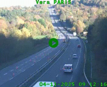 <h2>Caméra routière sur l'autoroute A20 à Bessines-sur-Gartempe. Vue orientée vers Paris</h2>