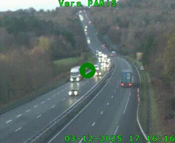 <h2>Caméra routière sur l'autoroute A20 à Bessines-sur-Gartempe. Vue orientée vers Paris</h2>