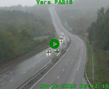 <h2>Caméra routière sur l'autoroute A20 à Bessines-sur-Gartempe. Vue orientée vers Paris</h2>