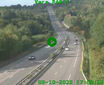 <h2>Caméra routière sur l'autoroute A20 à Bessines-sur-Gartempe. Vue orientée vers Paris</h2>