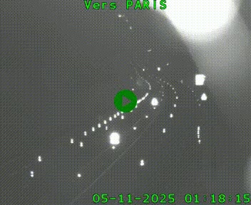 Caméra routière sur l'autoroute A20 à Bessines-sur-Gartempe. Vue orientée vers Paris