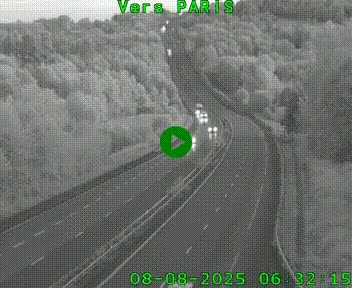 <h2>Caméra routière sur l'autoroute A20 à Bessines-sur-Gartempe. Vue orientée vers Paris</h2>