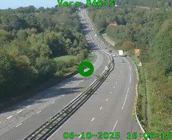 <h2>Caméra routière sur l'autoroute A20 à Bessines-sur-Gartempe. Vue orientée vers Paris</h2>