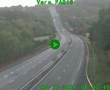 <h2>Caméra routière sur l'autoroute A20 à Bessines-sur-Gartempe. Vue orientée vers Paris</h2>