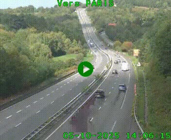 <h2>Caméra routière sur l'autoroute A20 à Bessines-sur-Gartempe. Vue orientée vers Paris</h2>